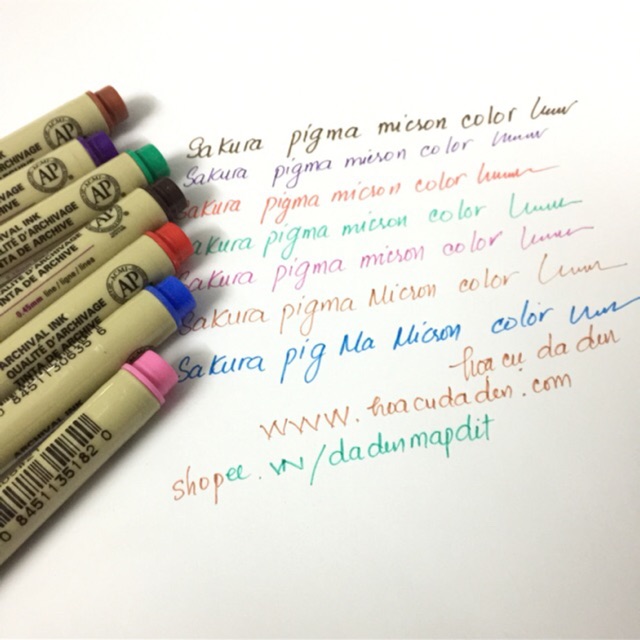[HCM]Bút Line Màu Sakura Pigma Micron Kháng Nước