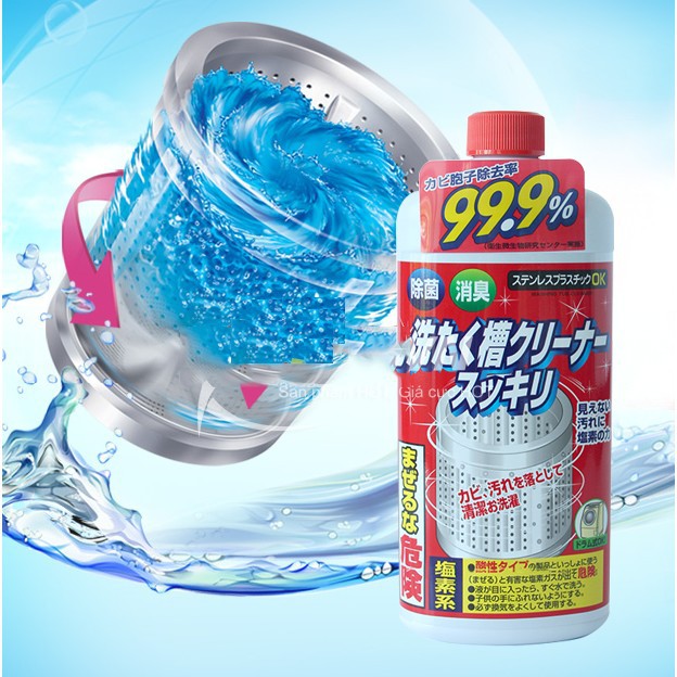 Nước tẩy rửa lồng máy giặt Nhật Bản Rocket 550g