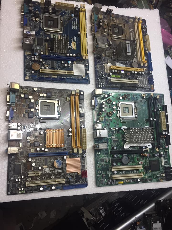 Intel G31 Bảng mạch chủ (Mainboard) Socket 775 for Intel E2xxx/E5xxx/E7xxx/E8xxx nguyên Zin đã test kĩ 1 tháng bảo hành có chặn main