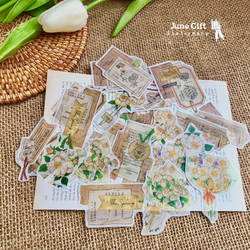 Sticker Washi Hoa Vintage - Infeel Me