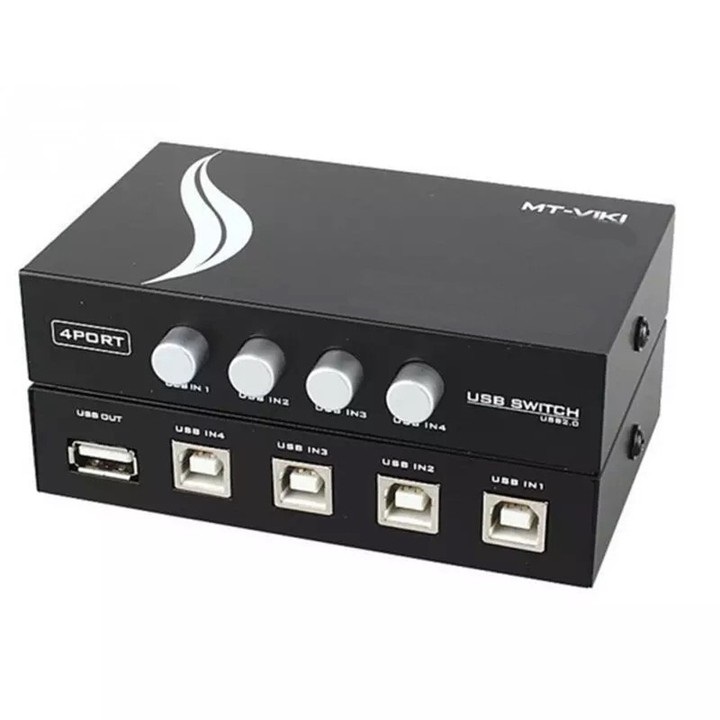 Bộ chia 4 máy tính dùng chung 1 máy in Switch USB MT-VIKI chất lượng cao