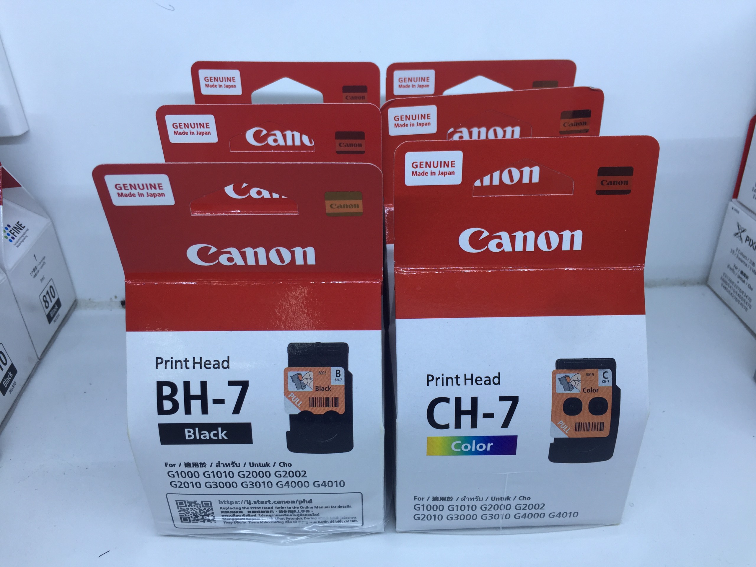 Combo Đầu Phun Canon BH-7 Đen, Canon CH-7 Màu