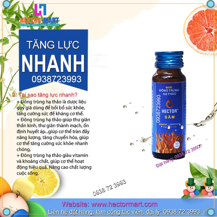 Nước Uống Đông trùng hạ thảo HECTOR COLLAGEN (Hộp 10 Chai)