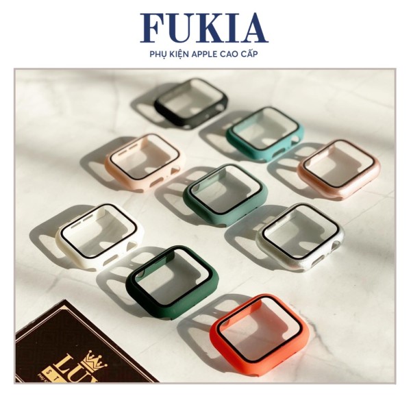 Ốp Apple Watch silicon kèm kính cường lực Fukia Shop, cam kết hàng đúng mô tả, chất lượng đảm bảo, inbox cho shop để được tư vấn thêm 