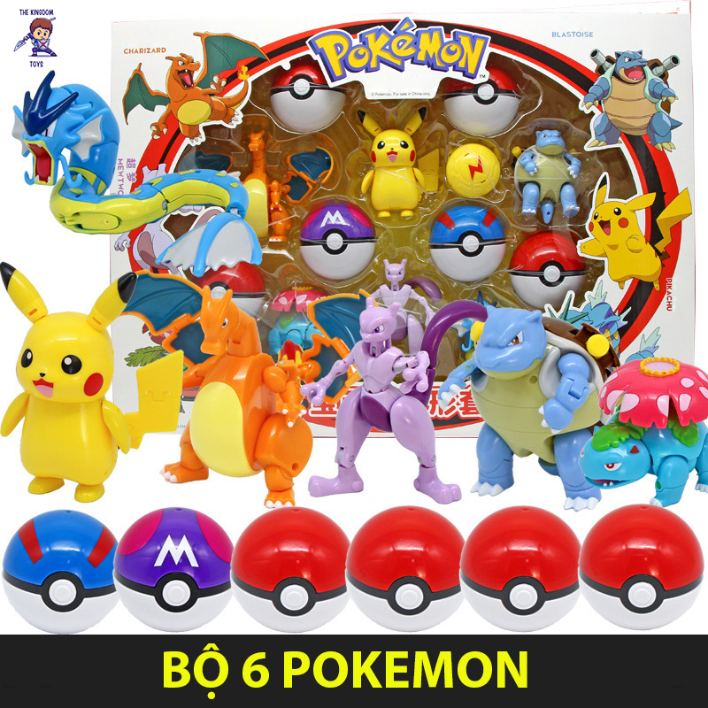 [Hoàn Tiền 10%]Đồ Chơi Pokemon Mô Hình Pikachu / Mewtwo / Eevee / Charizard / Blastoise / Venusaur / Charmander / Squirtle / Psyduck