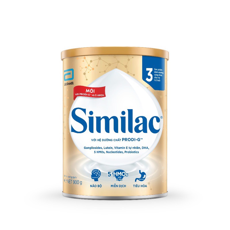 Sữa bột Similac HMO 3 900g (bé 1-2 tuổi) - Dinh Dưỡng đột phá 5G - HSD 2025