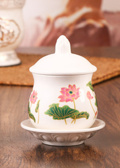 Chén nước hoa sen dâng phật, chén nước hoa sen dùng để dâng nước thờ cúng kiếng