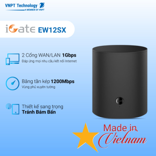 VNPT Technology Hệ thống Wifi Mesh 2 băng tần chuẩn AC 1200Mbps iGate thumbnail
