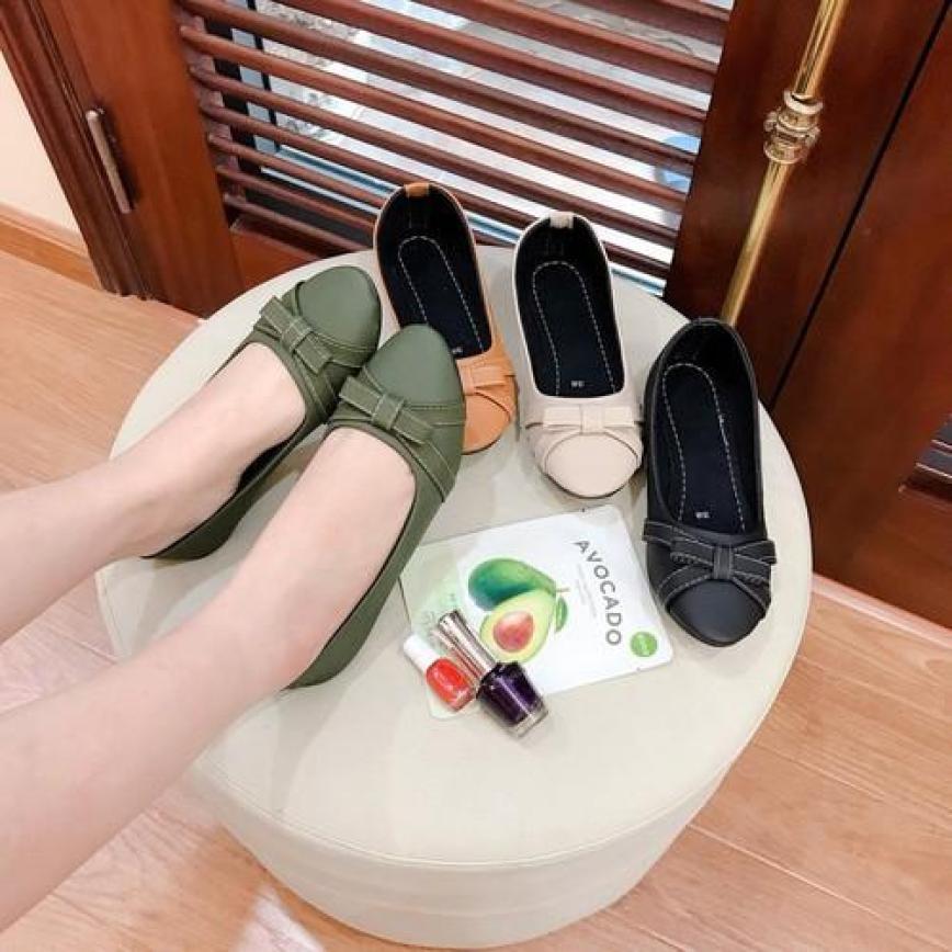 GIÀY BÚP BÊ NỮ MANG CỰC ÊM -LÓT KHÂU- ĐẾ CHẮC - bbnh57 giá rẻ