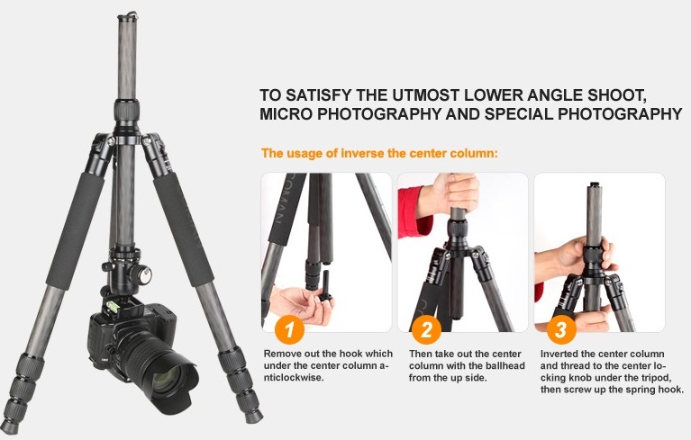[HCM]Chân máy ảnh tripod Coman TM286CC1 Carbon