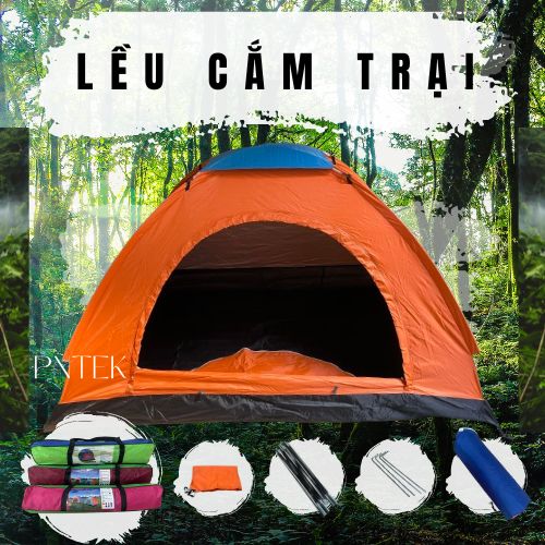 Camping tent for 01-02 persons - size 2m x 1.5m - lct01 - random color delivery