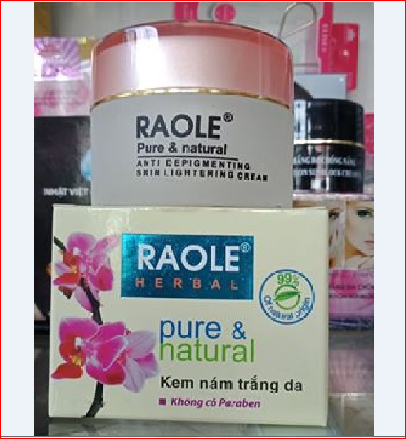 Kem Raole trắng da, nám, tàn nhang, đồi mồi 12g