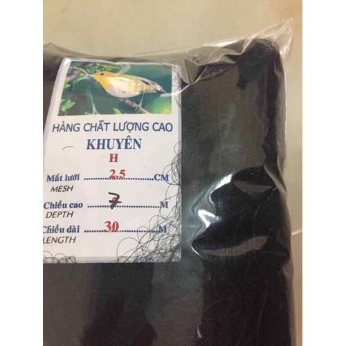lưới chim khuyên cao 7m dài 30m