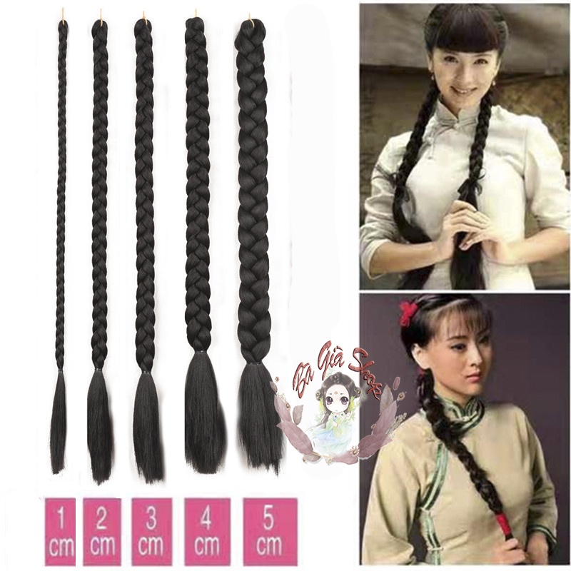 BÍm tóc giả bím tóc  dài loại (Nhiều cỡ)