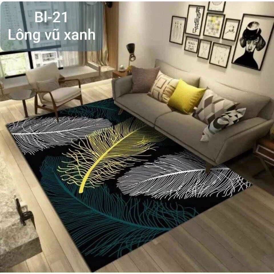 Thảm trải sàn nỉ lì Bali, Thảm phòng khách size 1,6mx2m
