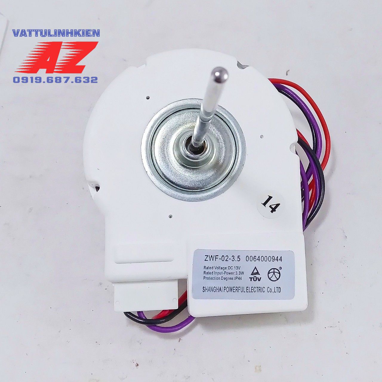 Motor quạt tủ lạnh panasonic dc13v-3.3w-3 dây