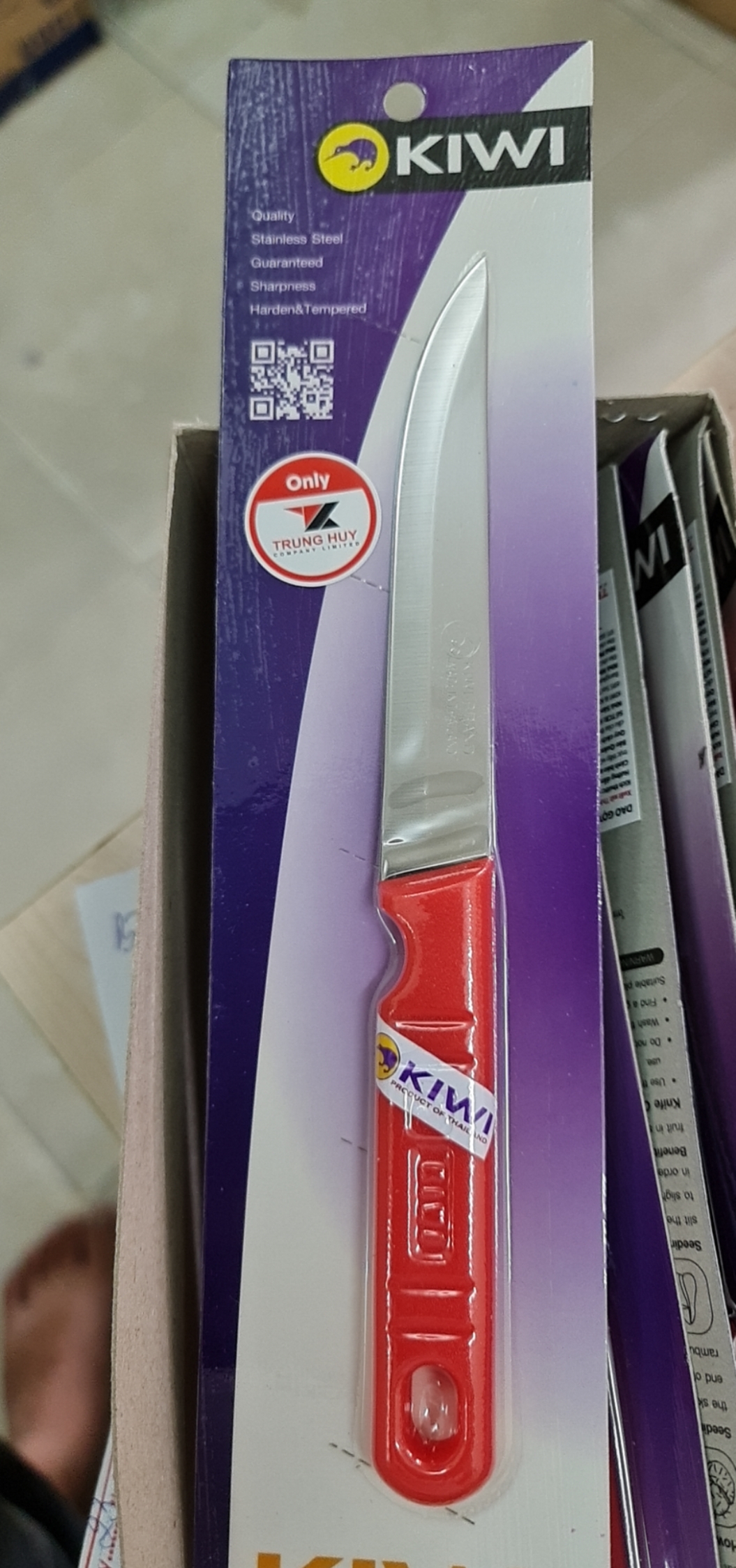 Comboo 2 dao gọt trái cây cán vàng KIWI Thái Lan