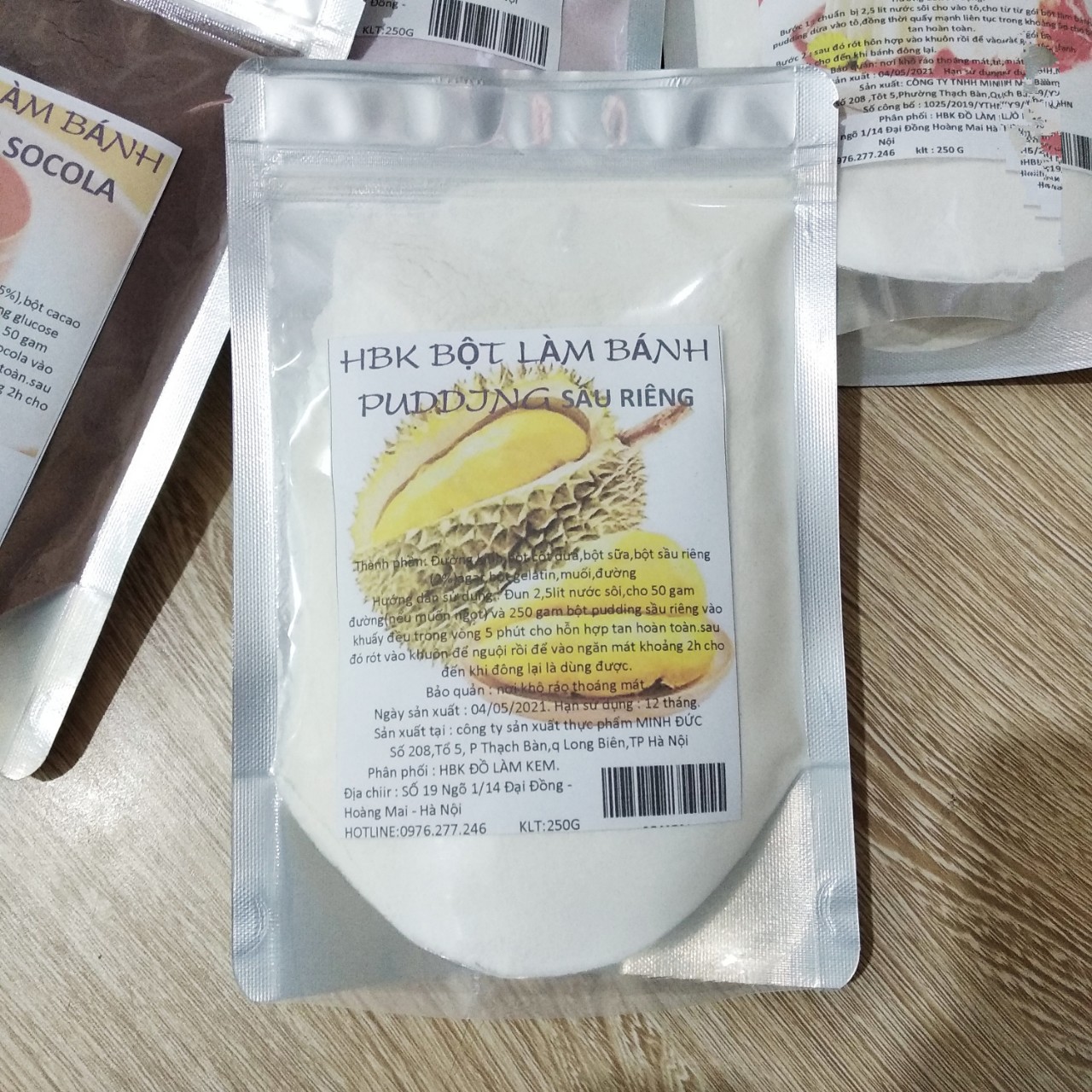 BỘT LÀM BÁNH PUDDING,FLAN ,CARAMEL VỊ TRỨNG GÓI 250G