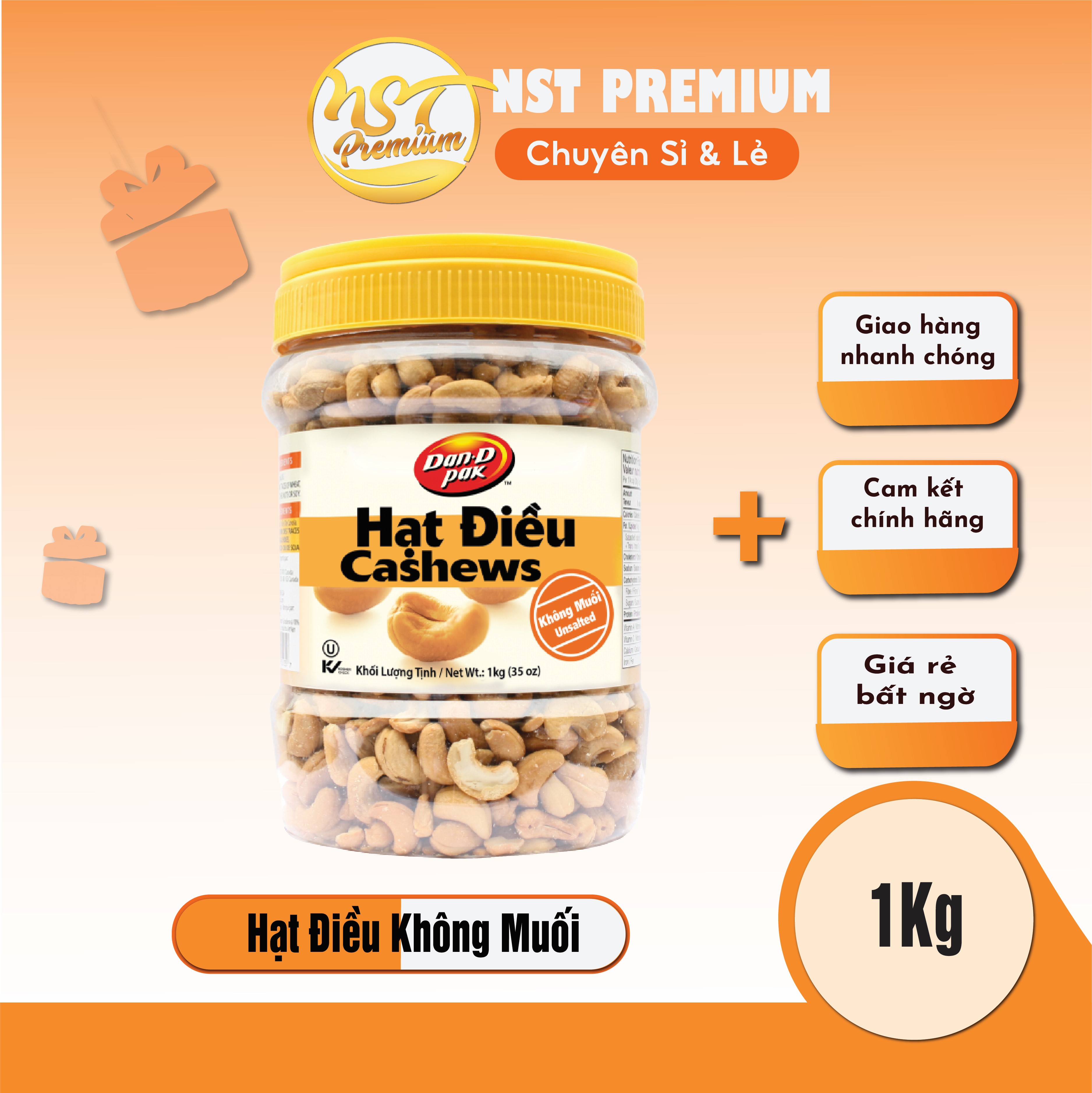 [HCM] Điều không muối 1kg Dan D Pak