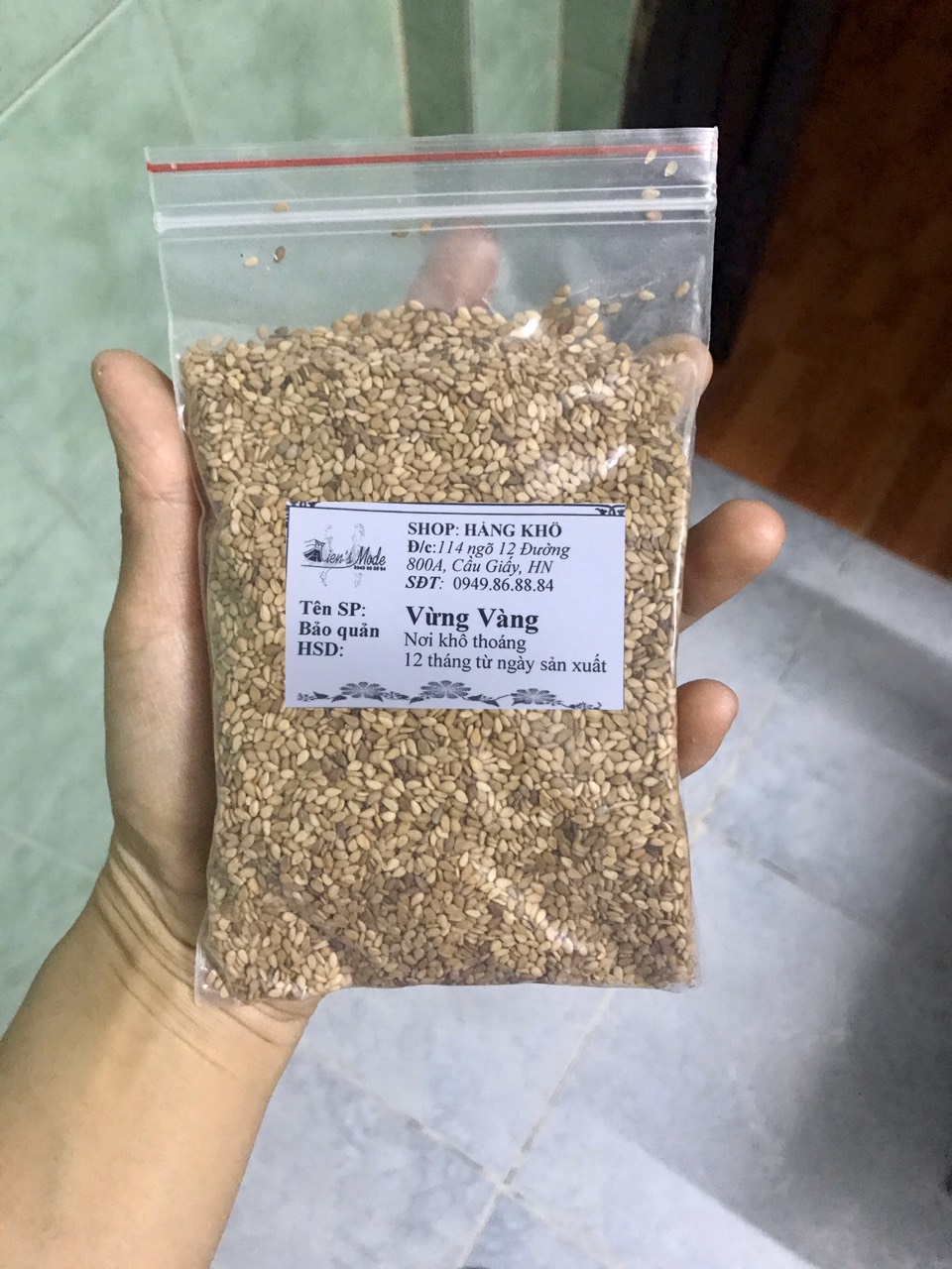 100gr Vừng vàng (mè vàng) thơm