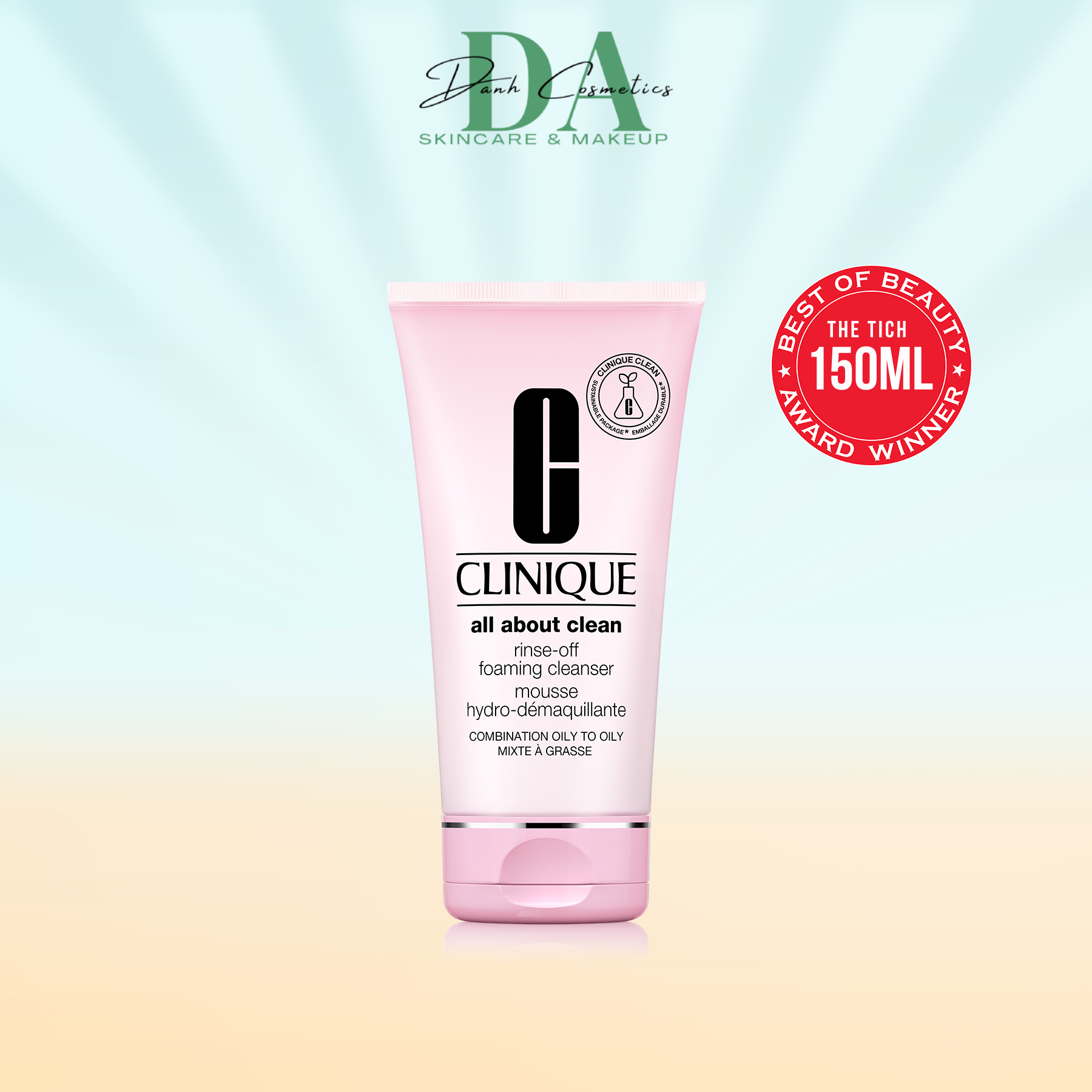 Sữa Rửa Mặt Tẩy Trang Clinique Rinse Off Foaming Cleanser 150ml