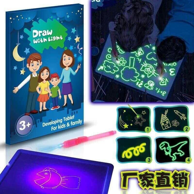 Bảng vẽ dạ quang phát sáng khổ A3