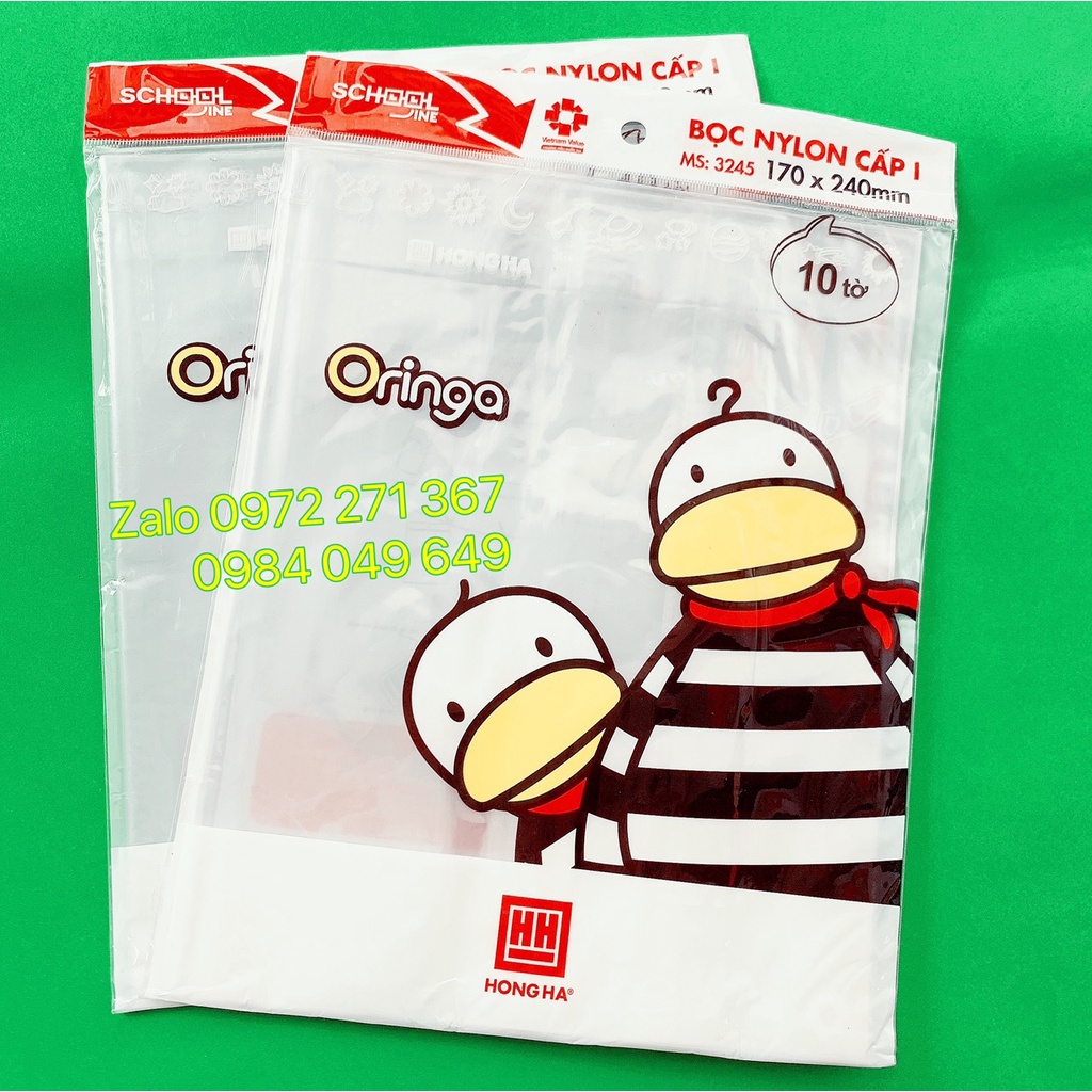 Bọc vở cấp 1 - hồng hà 10 tờ/tập