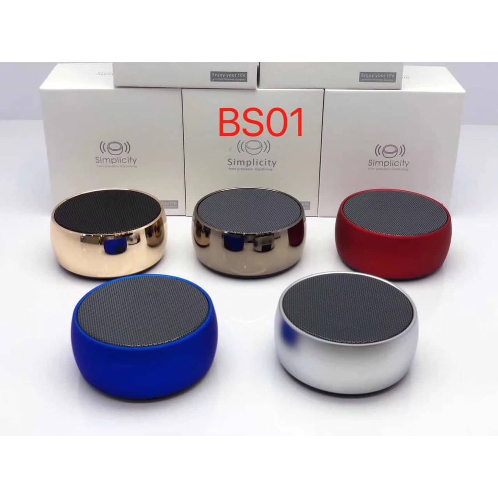 Loa bluetooth cầm tay mini bs02, vỏ kim loại, bass hay,, có khe cắm thẻ nhớ, cổng 3.5 -dc3760