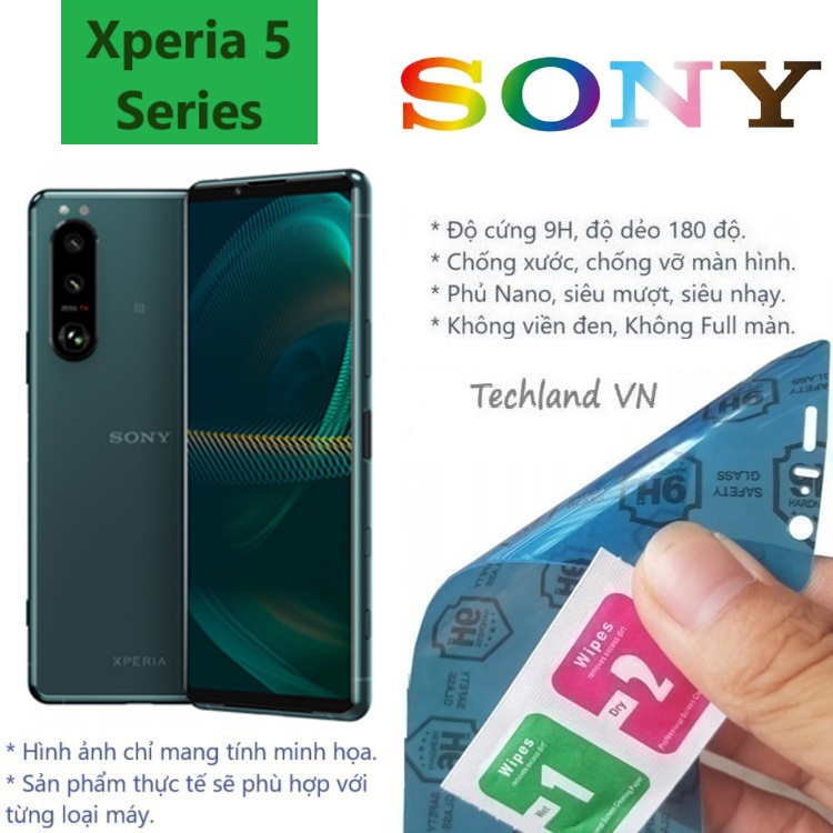 Cường Lực Phủ Nano Sony Xperia 5 / 5 II / 5 III / 5 IV / 5 V / 5 Plus / Mark 1 / Mark 2 / Mark 3 / Mark 4 / Mark 5 - Trong Suốt, Không Full Màn, Không Viền Đen
