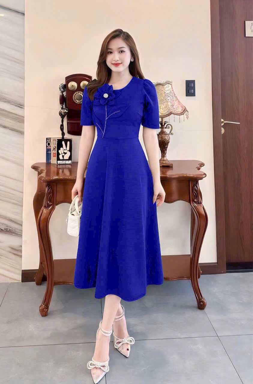 Đầm xoè bông ngực sang trọng hàng cao cấp