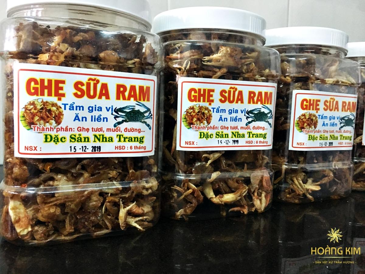 2 hũ Ghẹ sữa ram Nha Trang 500g