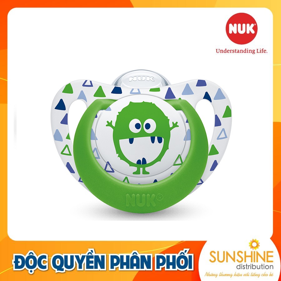 BỘ 2 TI GIẢ NUK GENIUS SILICONE 6 - 18M