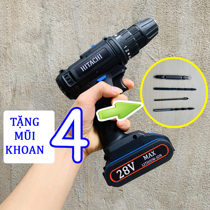 Khoan Pin Hitachi 28v siêu mạnh