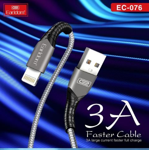 Cáp Sạc Dù Earldom EC-076 (Sạc Nhanh 3A)