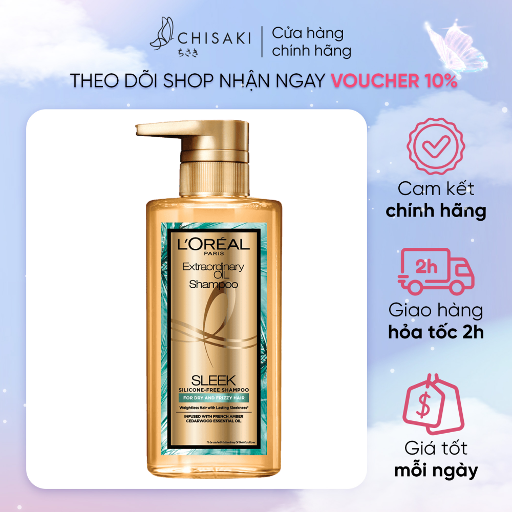 Dầu gội l'oreal paris dưỡng tóc suôn mượt tóc cao cấp 440ml