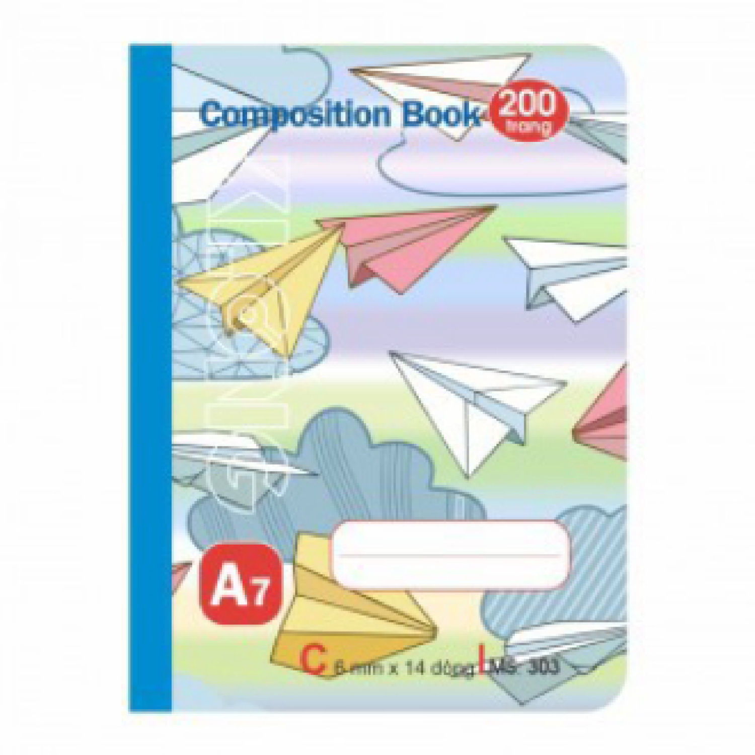 Sổ may dán gáy A7 - 200 trang; MS 303