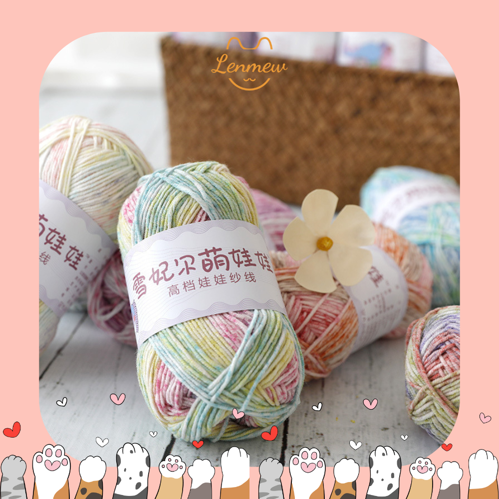 Len Baby Yarn chính hãng (cuộn 40g) (Bảng màu loang)