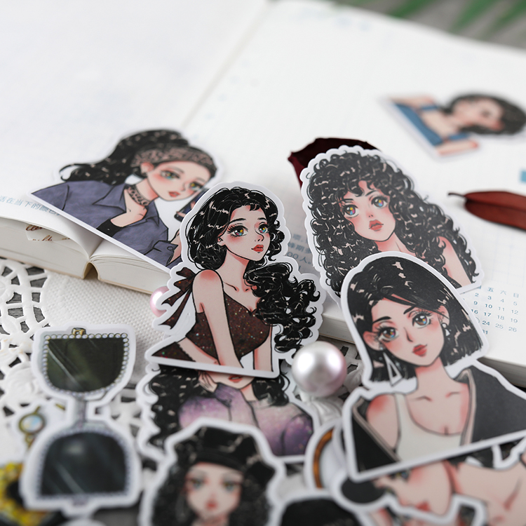 [HCM]Set sticker cô gái cá tính (Hàng có sẵn)