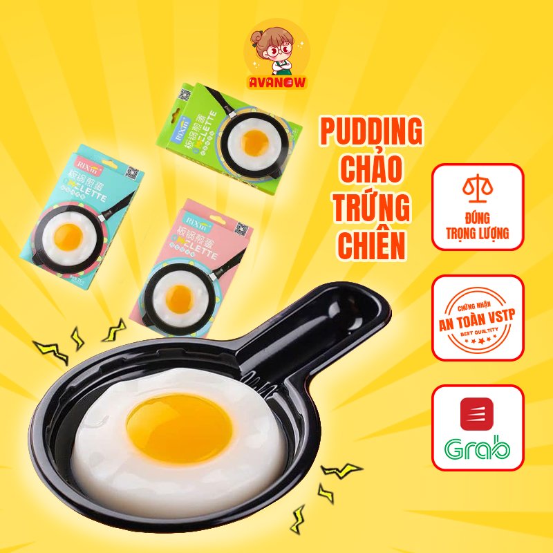 Pudding chảo trứng chiên Rixin Omelette 🍣 Avanow 🍣 3 màu 75g