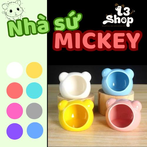 Nhà sứ mickey dành cho mọi loại hamster - T3 PETS SHOP