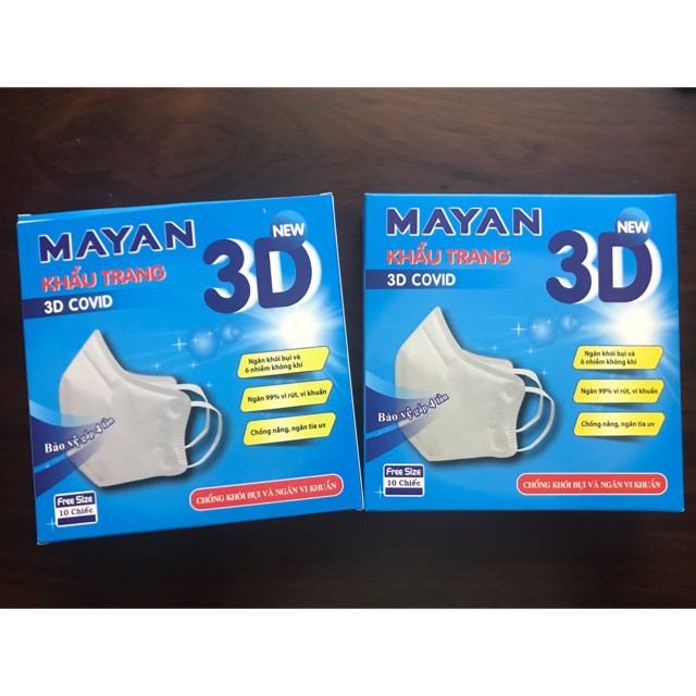 Khẩu trang mayan 3d trẻ em và người lớn