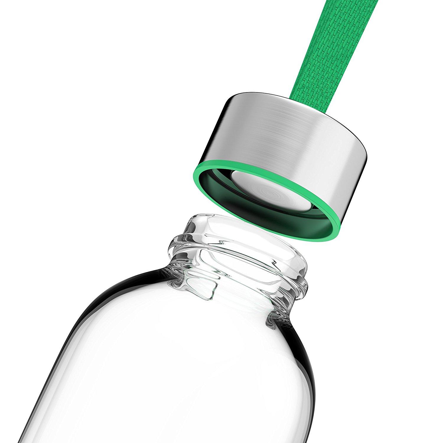 Bộ 4 bình thủy tinh dây xách nắp bạc 500ml