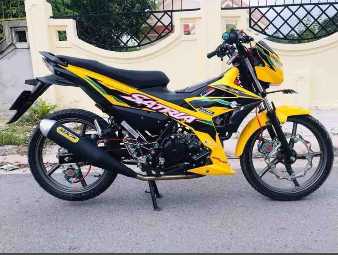 [HCM]Tem Satria fi vàng đen tặng logo