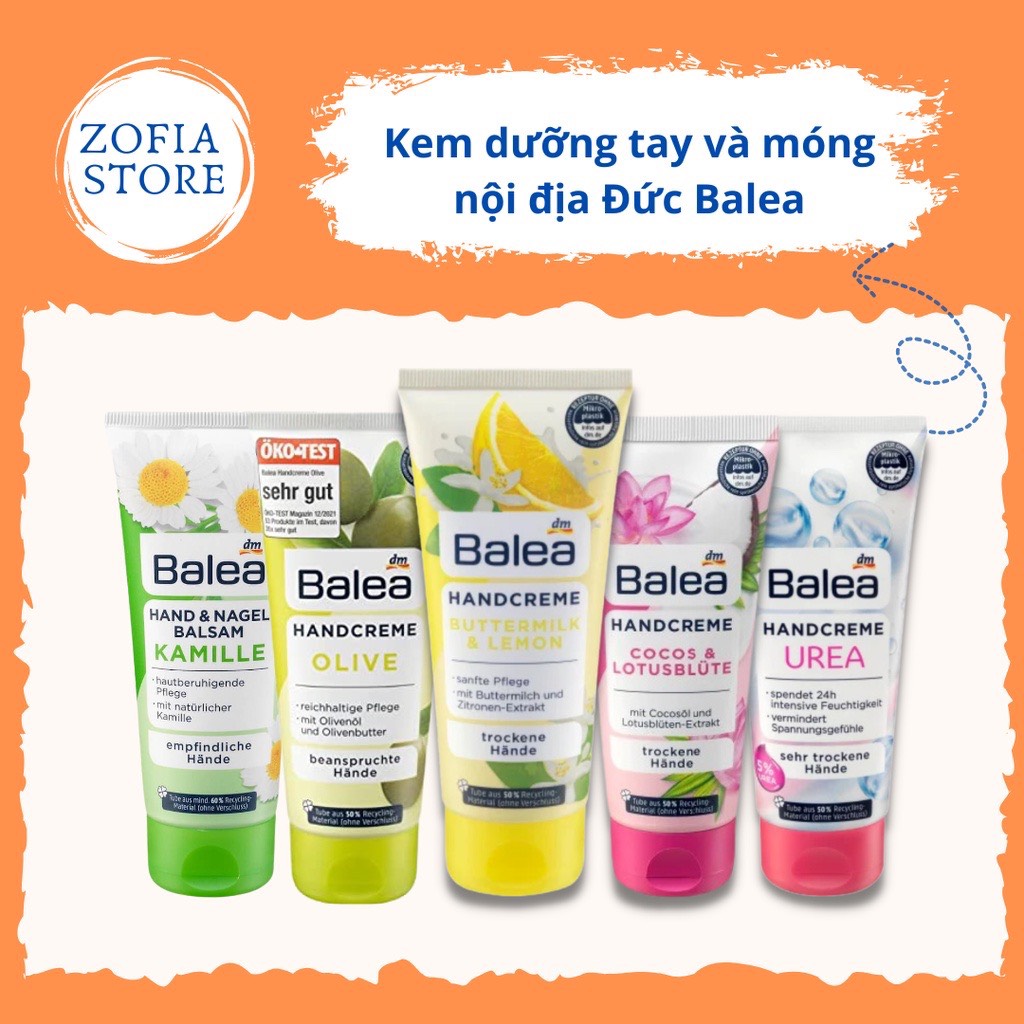 Kem dưỡng tay và móng Balea nội địa Đức