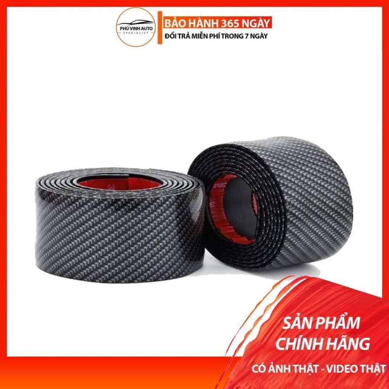 Nẹp carbon,nẹp cacbon trang trí,chống xước cho xe ô tô cuộn 1m