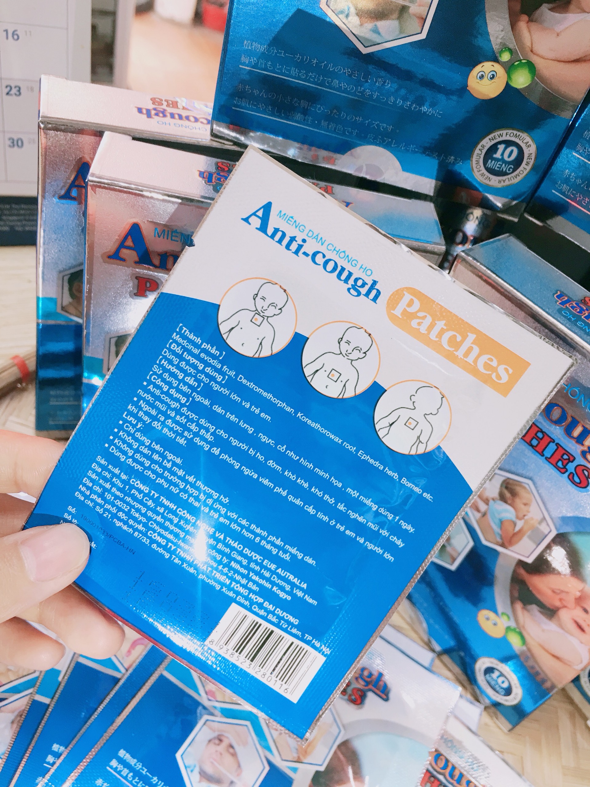 Miếng dán chống ho - ANTI COUGH - 2 miếng