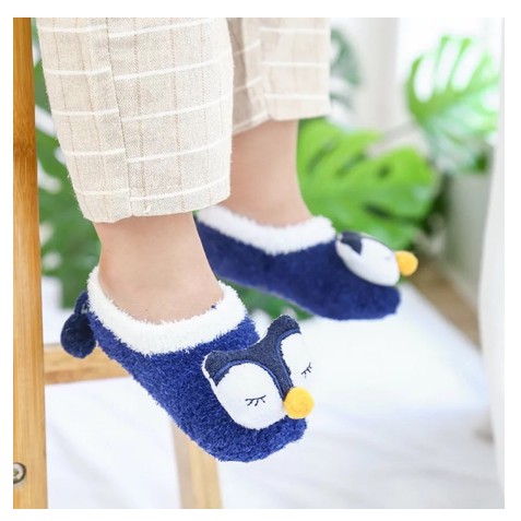 Tất len xù hình thú 3D cho bé 0-36 tháng