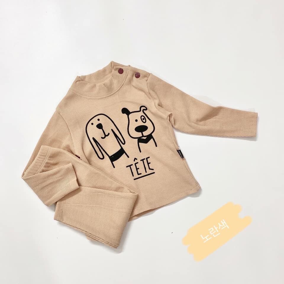 BỘ THUN GÂN CỔ 3P SIÊU XINH CHO BÉ