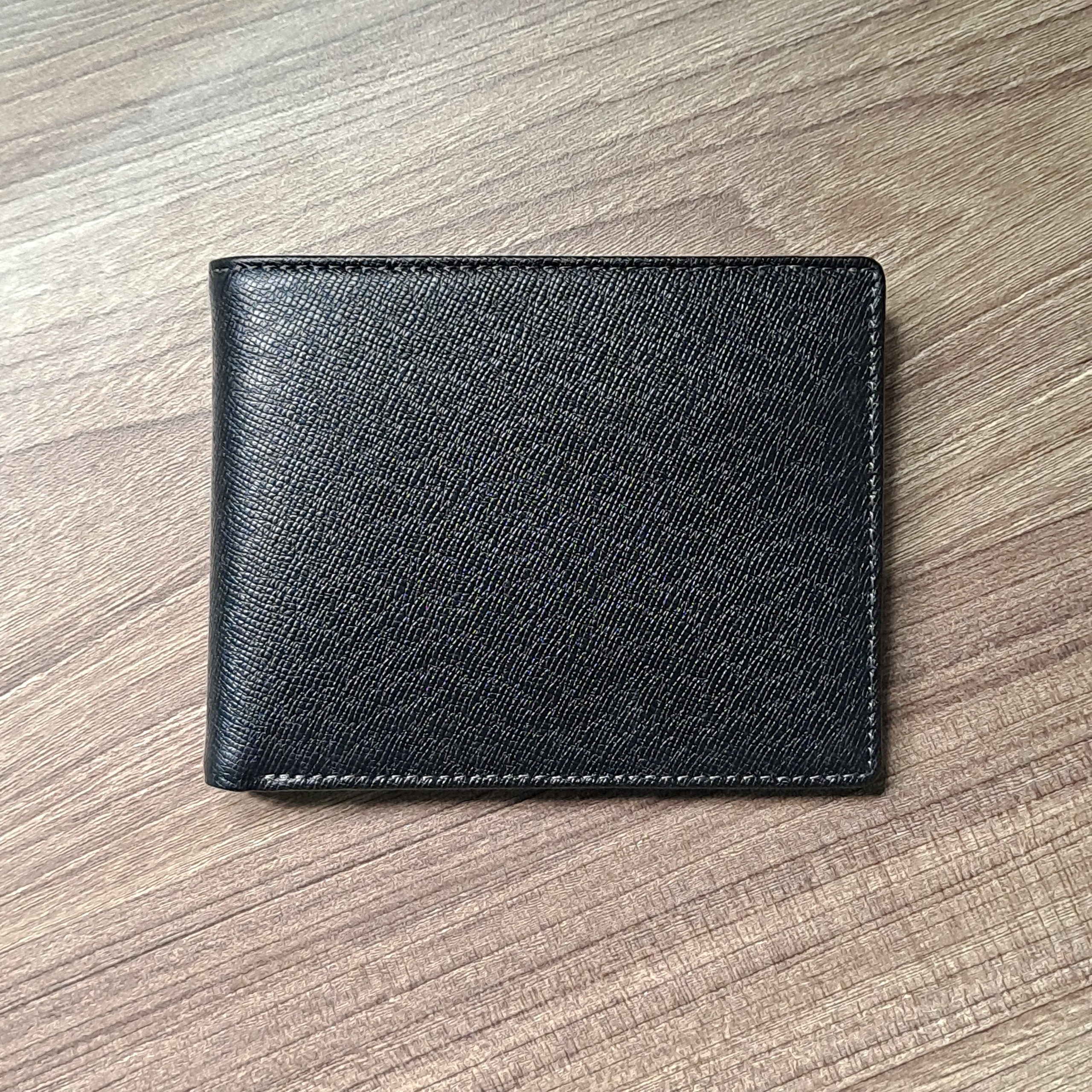 Perino men's beautiful fashion nice cowhide leather high quality wallet with zipper wallets with box-P050