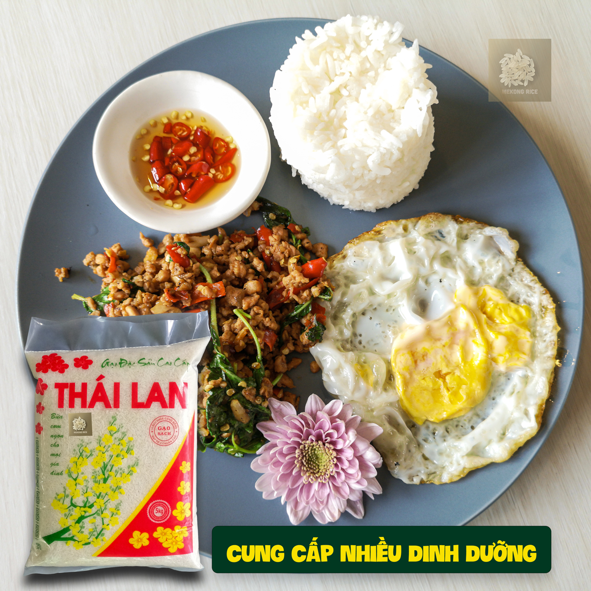 Gạo Thơm Thái Lan dẻo vừa thơm cơm